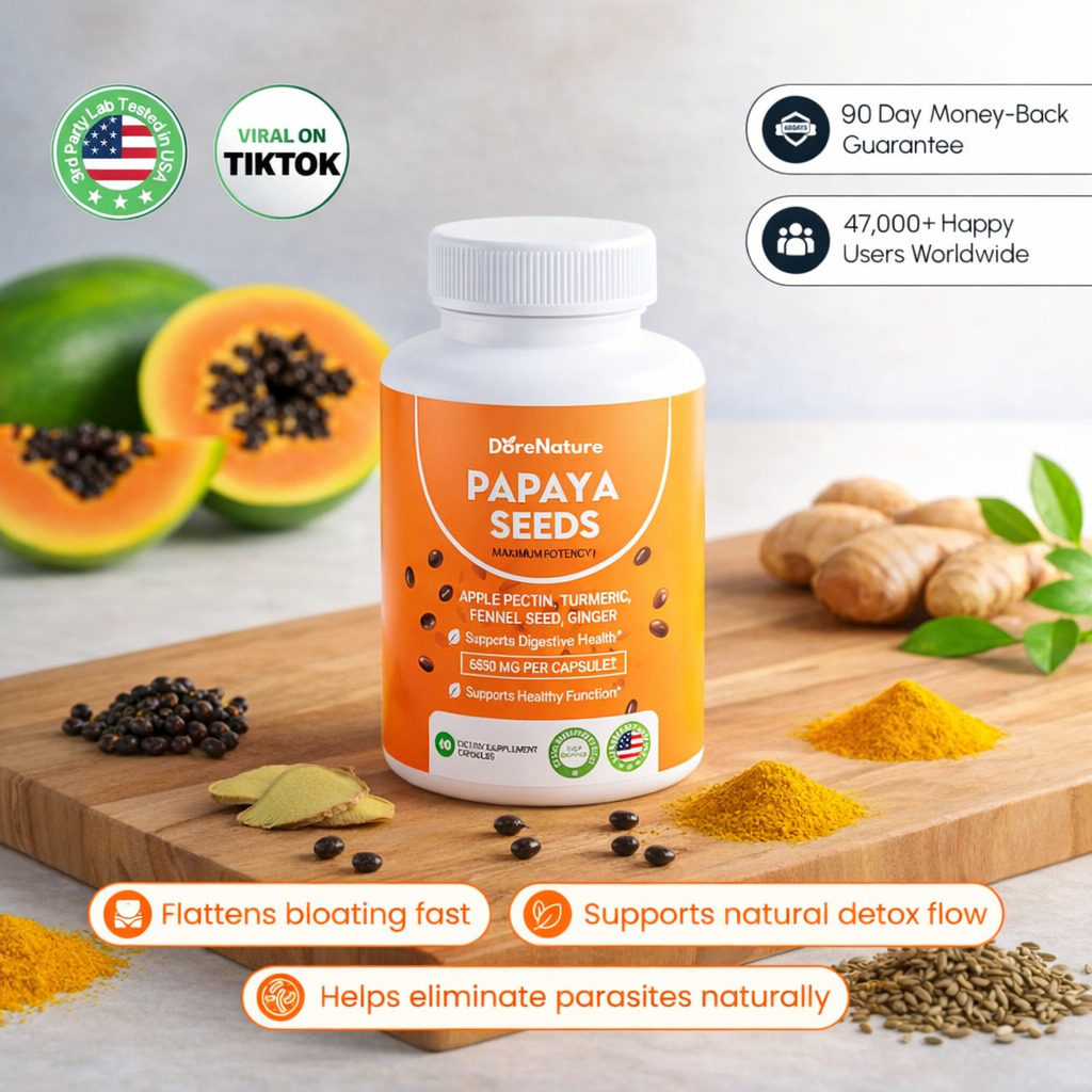 DoreNature™ Papaya Seeds – The Complete Gut Reset Formula